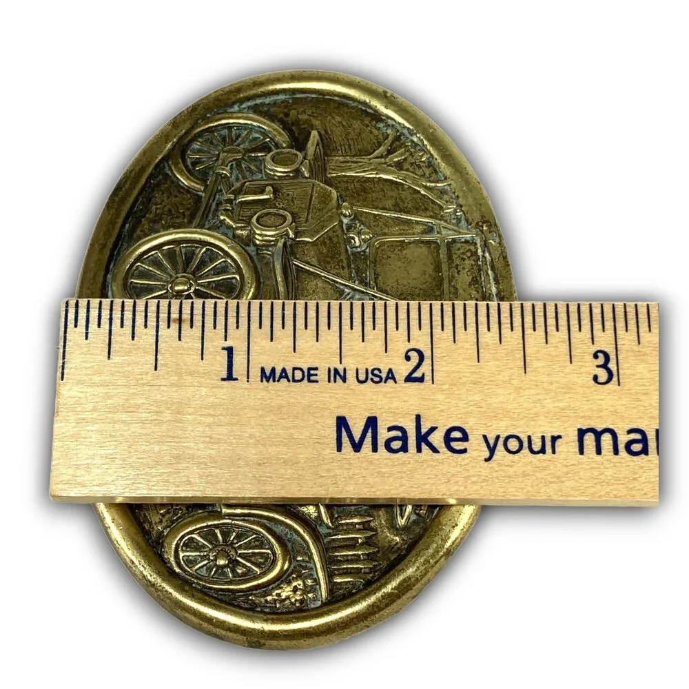 Vintage Avon Ford Model T Classic Antique Car Truck‎ Auto Vehicle Belt Buckle